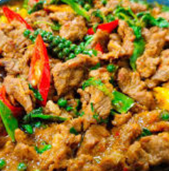ผัดเผ็ดเนื้อ